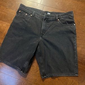H&M Grey hip grunge denim shorts